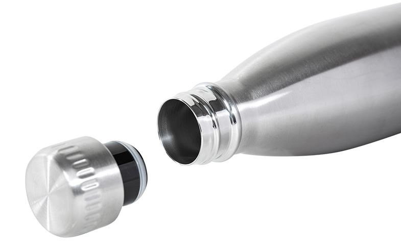JuCad Stainless Steel Insulated Bottle, silver