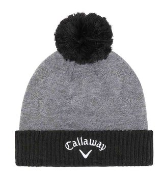 Callaway Pom men's beanie, grey/black
