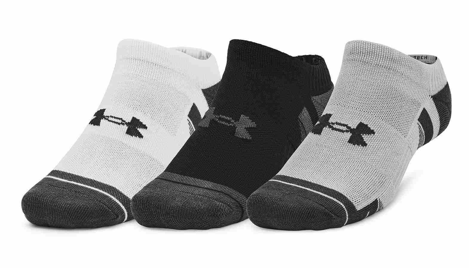 Under Armour Performance Tech unisex socks (3 Pairs), mod gray