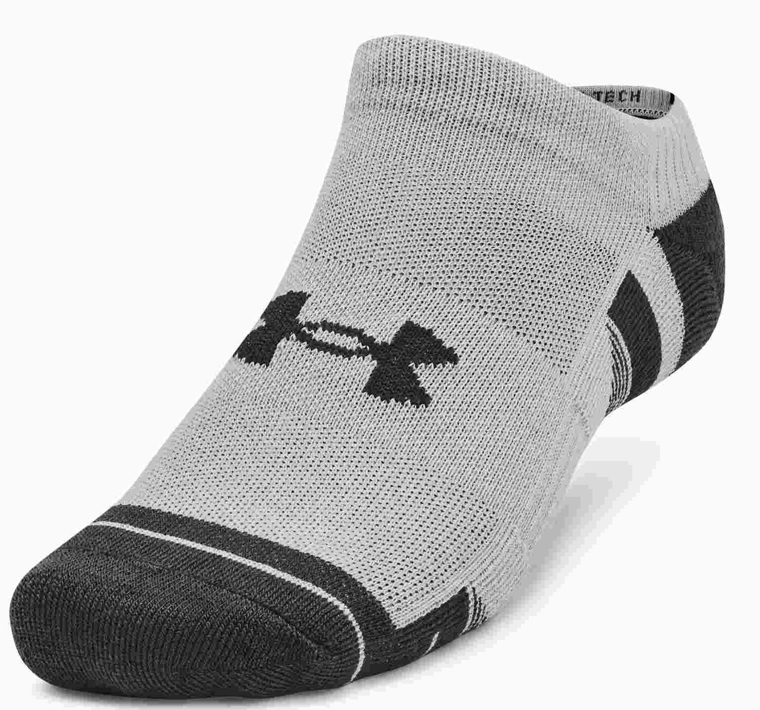 Under Armour Performance Tech unisex socks (3 Pairs), mod gray