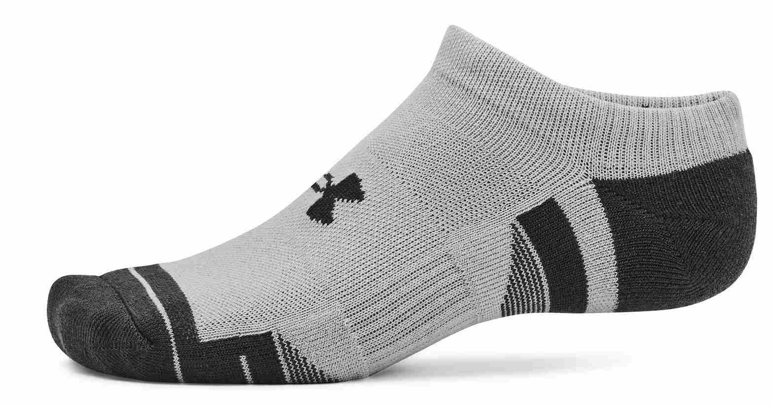 Under Armour Performance Tech unisex socks (3 Pairs), mod gray