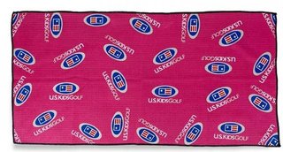 U.S. Kids Golf Multi Logo Microfiber Golf Towel, Pink