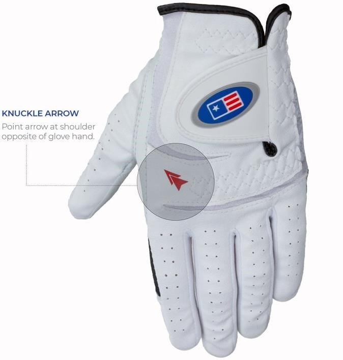 U.S. Kids Golf GG4 junior glove, white