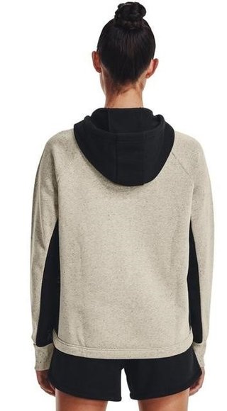 Under Armour Rival + FZ Hoodie women's sweatshirt, brown