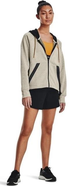 Under Armour Rival + FZ Hoodie women's sweatshirt, brown