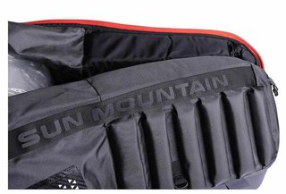 Sun Mountain Kube travel cover, steel/black/rush red