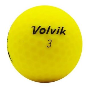 Volvik VIMAT golf balls, matte yellow