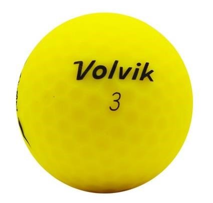 Volvik VIMAT golf balls, matte yellow