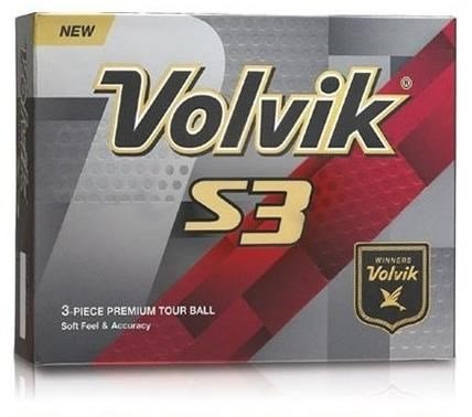 Volvik S3 golf balls, orange