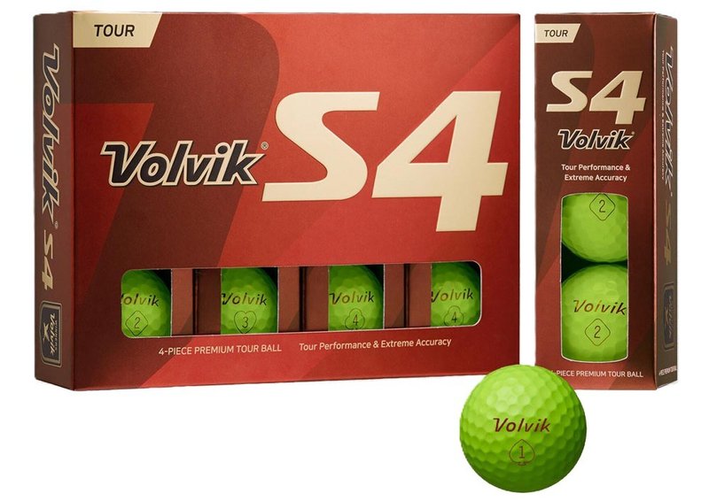 Volvik S4 golf balls, green