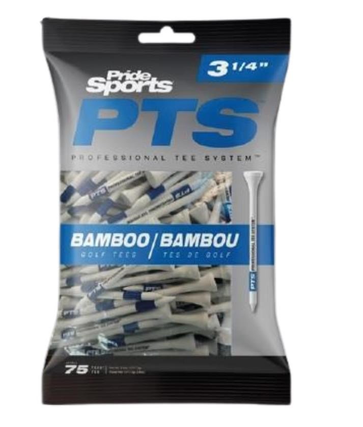 Pride Sports PTS Bamboo Golf Tees 83mm (3 1/4"), 75pcs