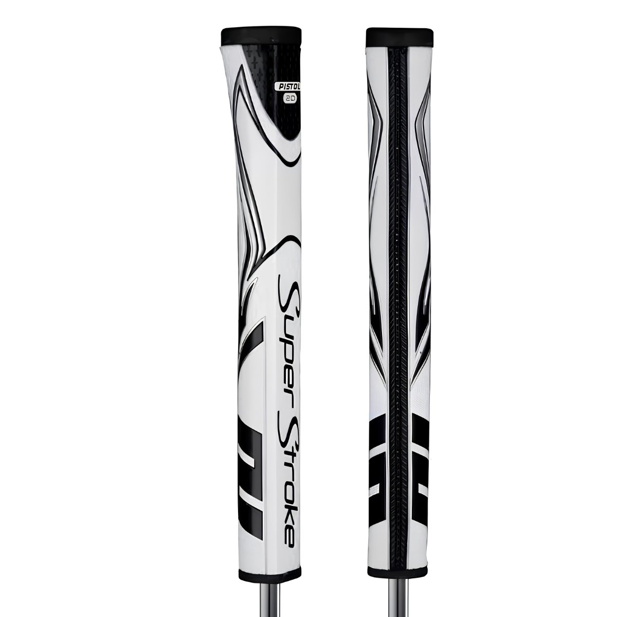 SuperStroke SuperStroke Zenergy Pistol GT 2.0 putter grip, white/black