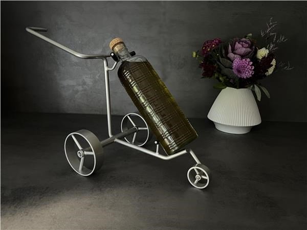 JuCad Miniature Trolley Wine Bottle Holder