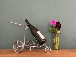 JuCad Miniature Trolley Wine Bottle Holder