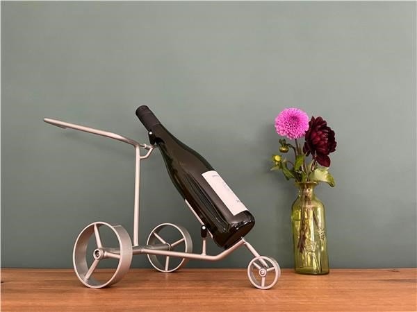 JuCad Miniature Trolley Wine Bottle Holder