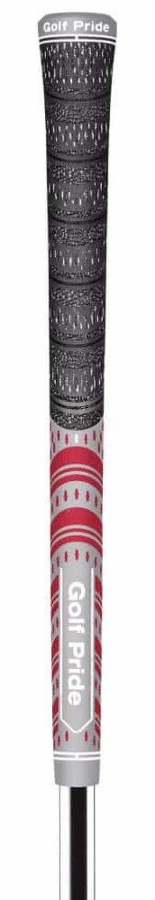 Golf Pride MCC Teams grip (.60 RND), midsize, grey/red