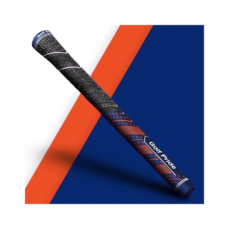 Golf Pride New Decade Multi Compound MCC Teams Grip, Standard, Navy/Orange