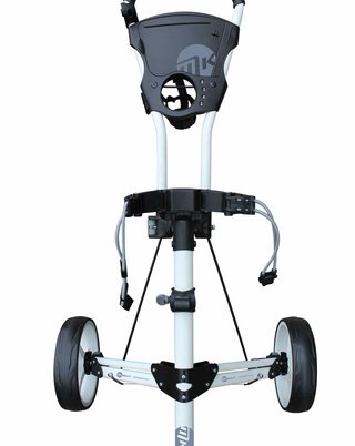 MKids 3 Wheel junior push trolley, white