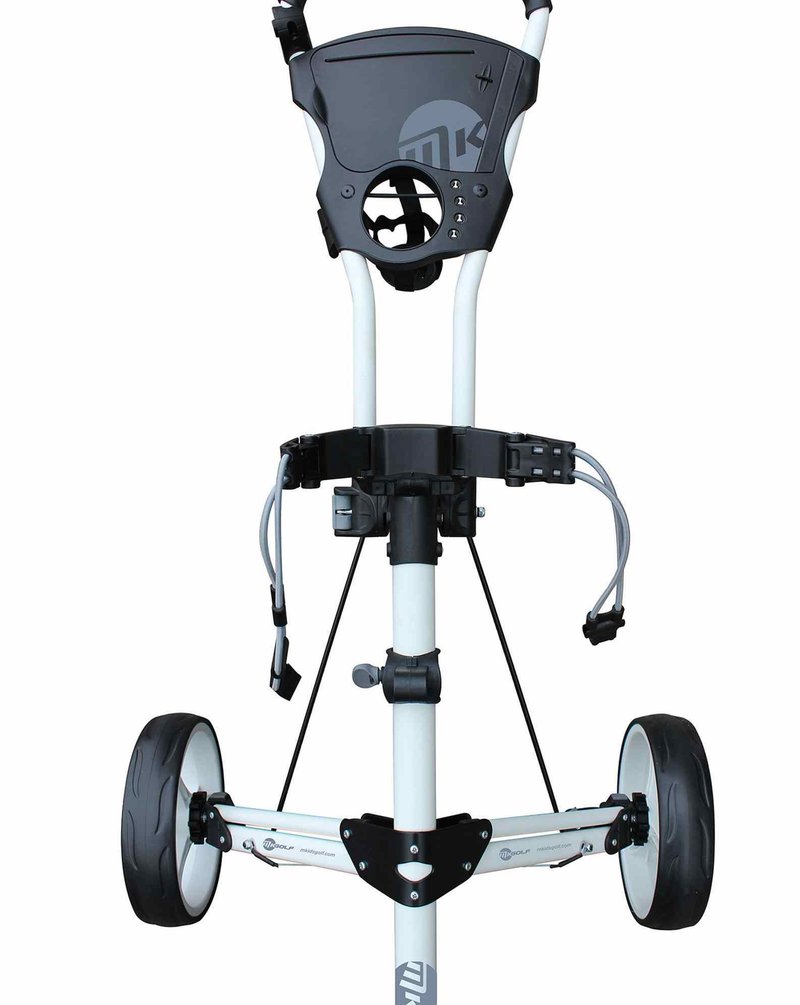MKids 3 Wheel junior push trolley, white