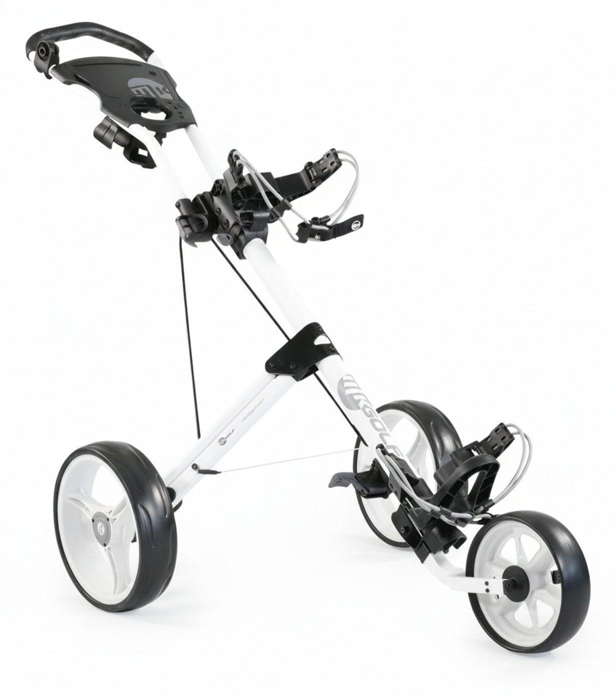 MKids 3 Wheel junior push trolley, white