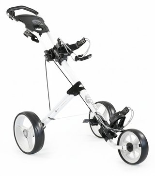 MKids 3 Wheel junior push trolley, white