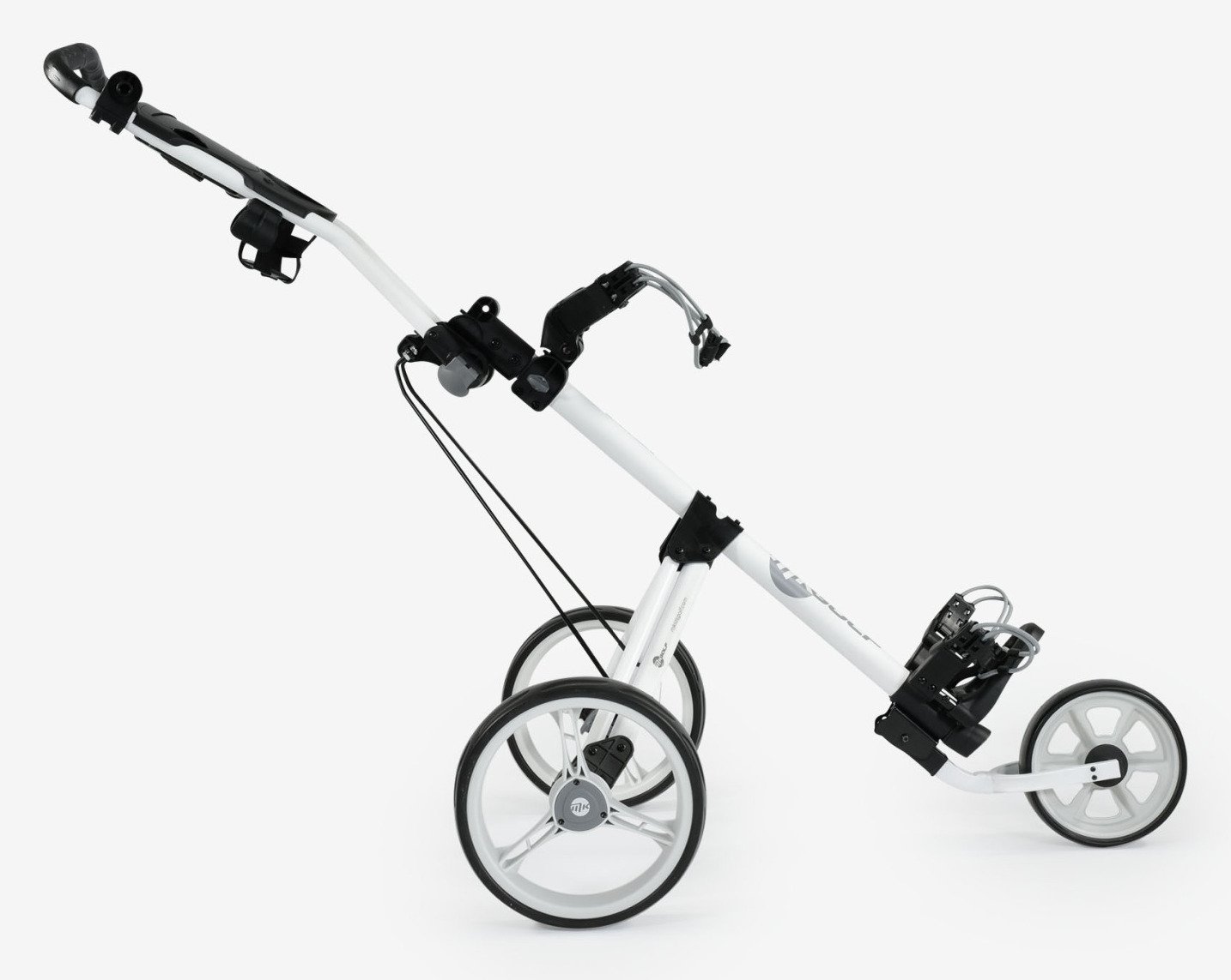 MKids 3 Wheel junior push trolley, white