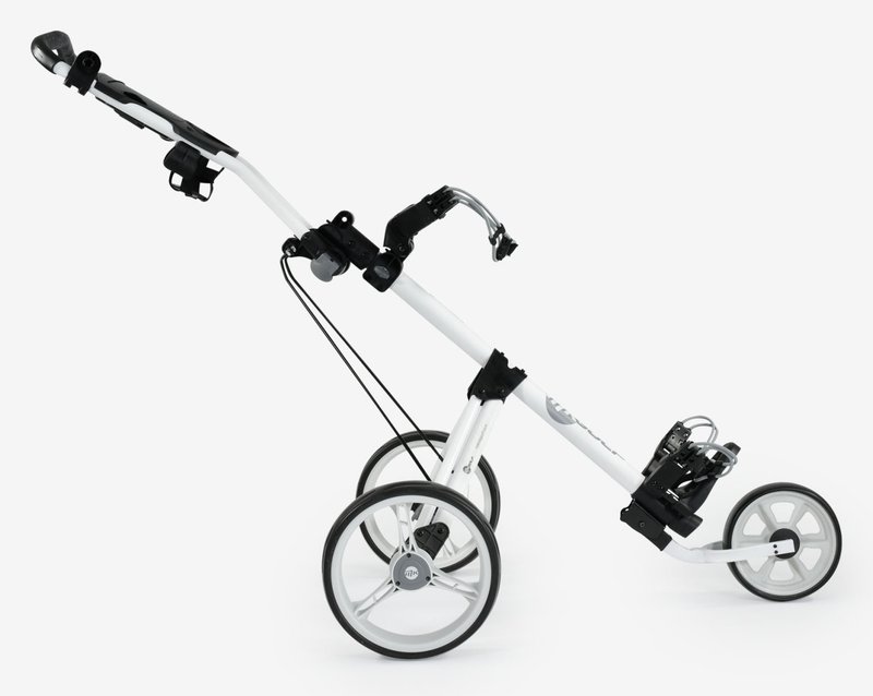 MKids 3 Wheel junior push trolley, white