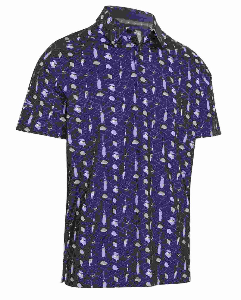 Callaway All Over Go men's polo, peacoat