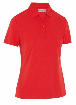 Callaway Tournament ladies polo, true red