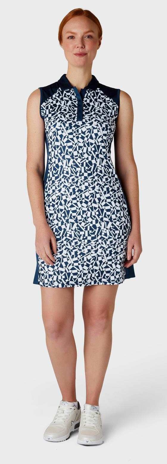Callaway Two Tone Geo women's golf dress 2024, peacoat