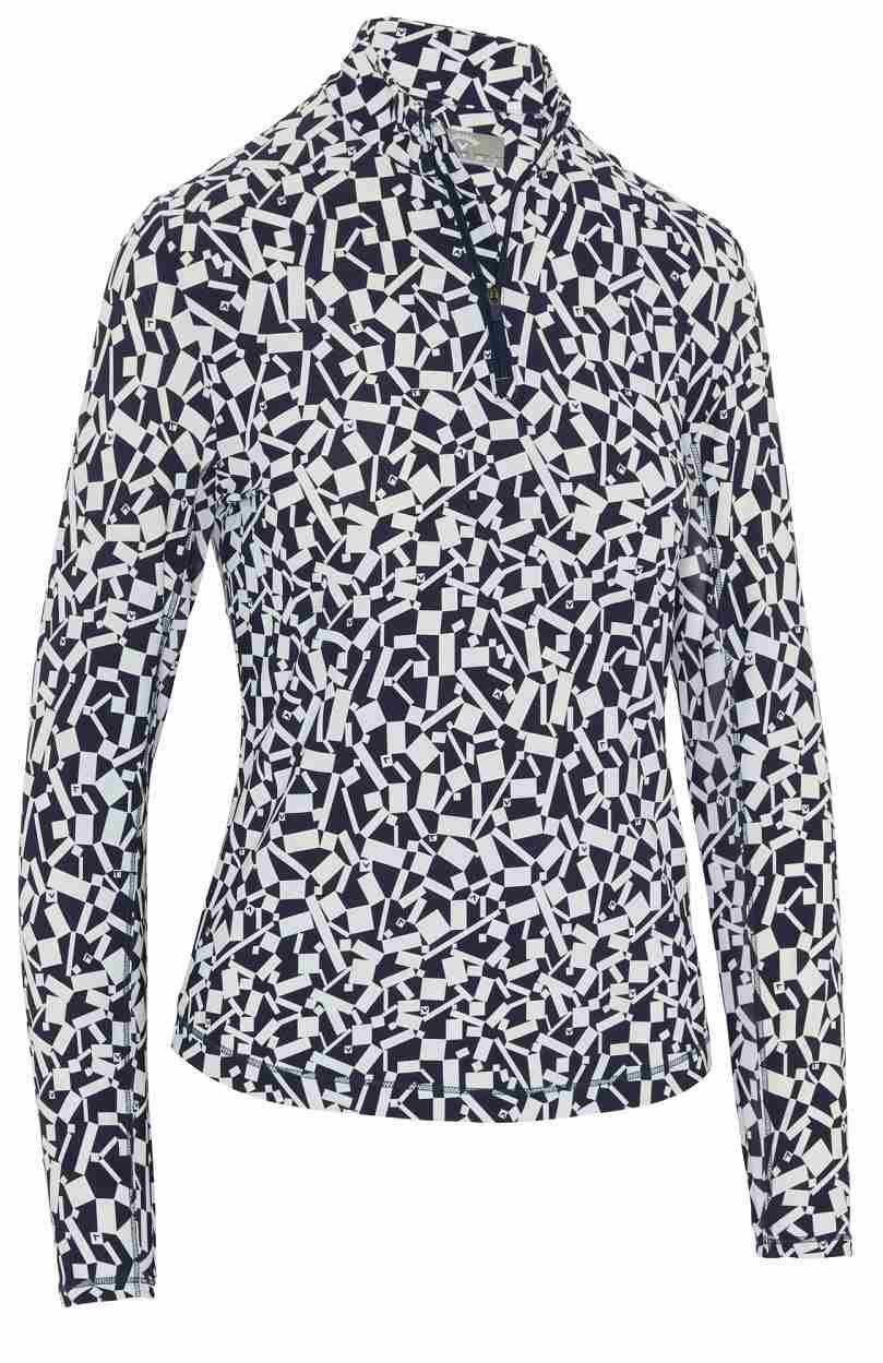 Callaway Two Tone Geo women's sweatshirt, peacoat