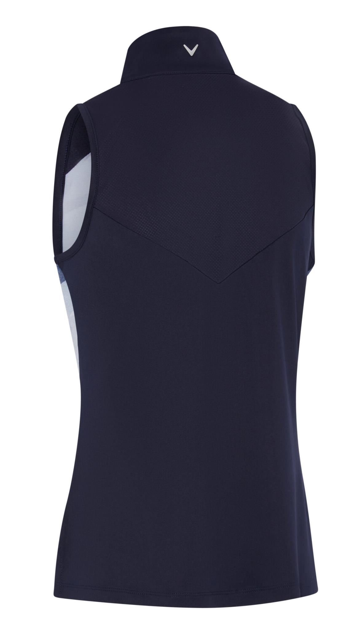 Callaway Gradient Wave Sleeveless women's polo, peacoat