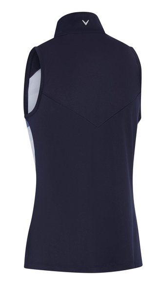 Callaway Gradient Wave Sleeveless women's polo, peacoat