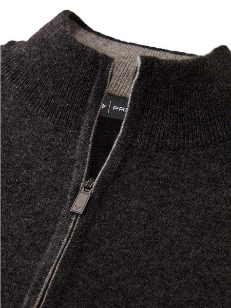 Callaway Premium Cashmere men's sweater, flannel heather