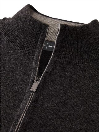 Callaway Premium Cashmere men's sweater, flannel heather