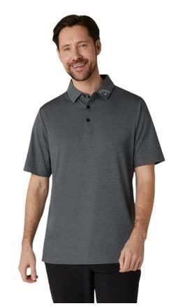 Callaway Premium Jacquard men's polo, caviar