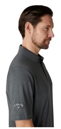 Callaway Premium Jacquard men's polo, caviar