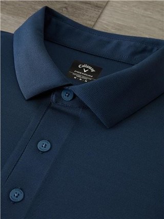 Callaway Premium Jacquard men's polo, peacoat