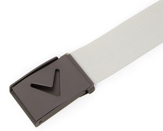 Callaway V-Logo Web men's belt, bright white