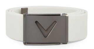 Callaway V-Logo Web men's belt, bright white