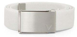 Callaway Cut To Fit Solid Webbed belt, white
