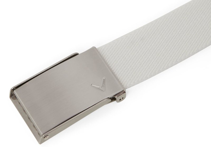 Callaway Cut To Fit Solid Webbed belt, white