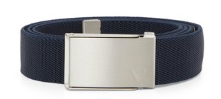 Callaway Cut To Fit Solid Webbed ladies belt, peacoat, OS