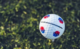 Callaway Chrome Soft TruTrack golf balls, Blue/Red