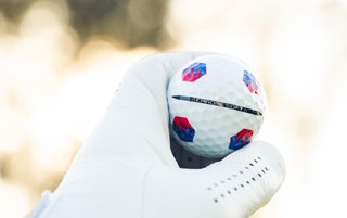 Callaway Chrome Soft TruTrack golf balls, Blue/Red