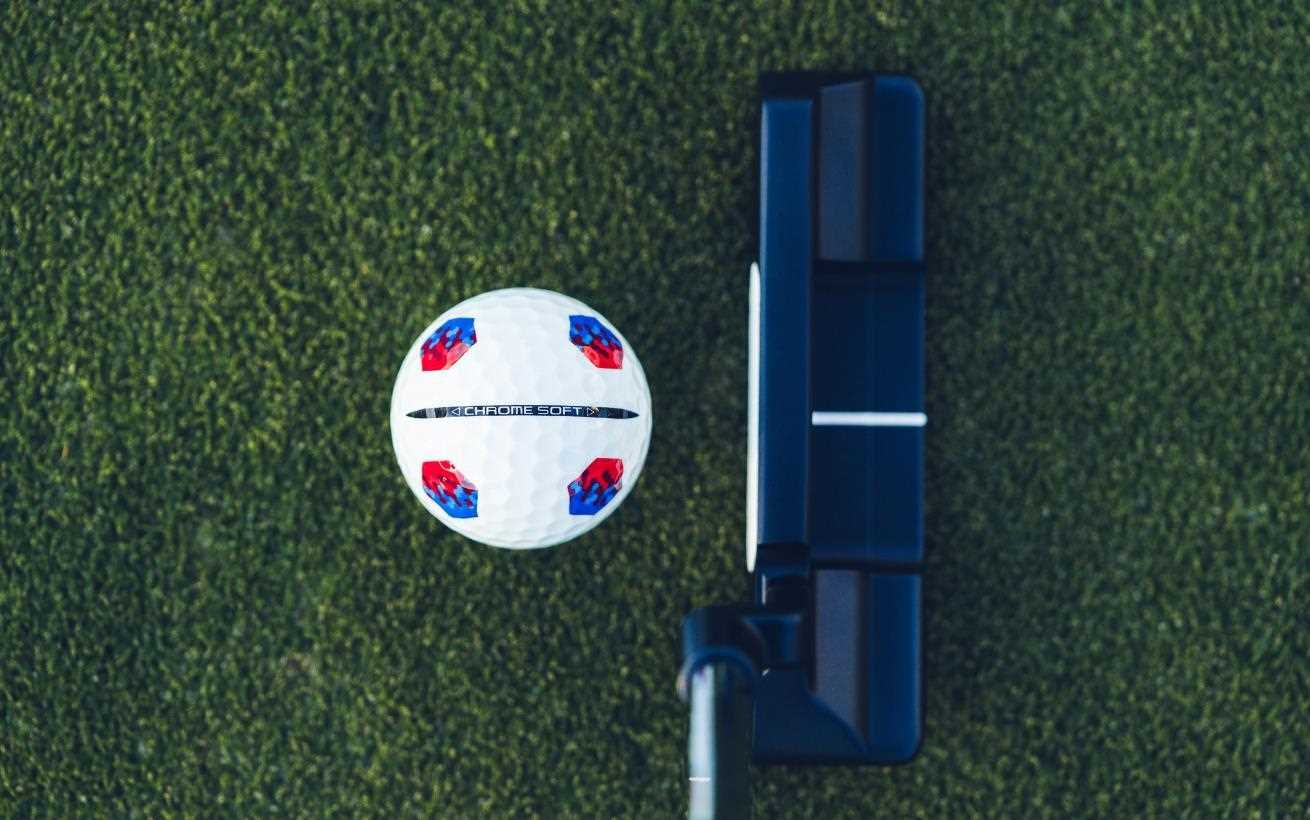 Callaway Chrome Soft TruTrack golf balls, Blue/Red