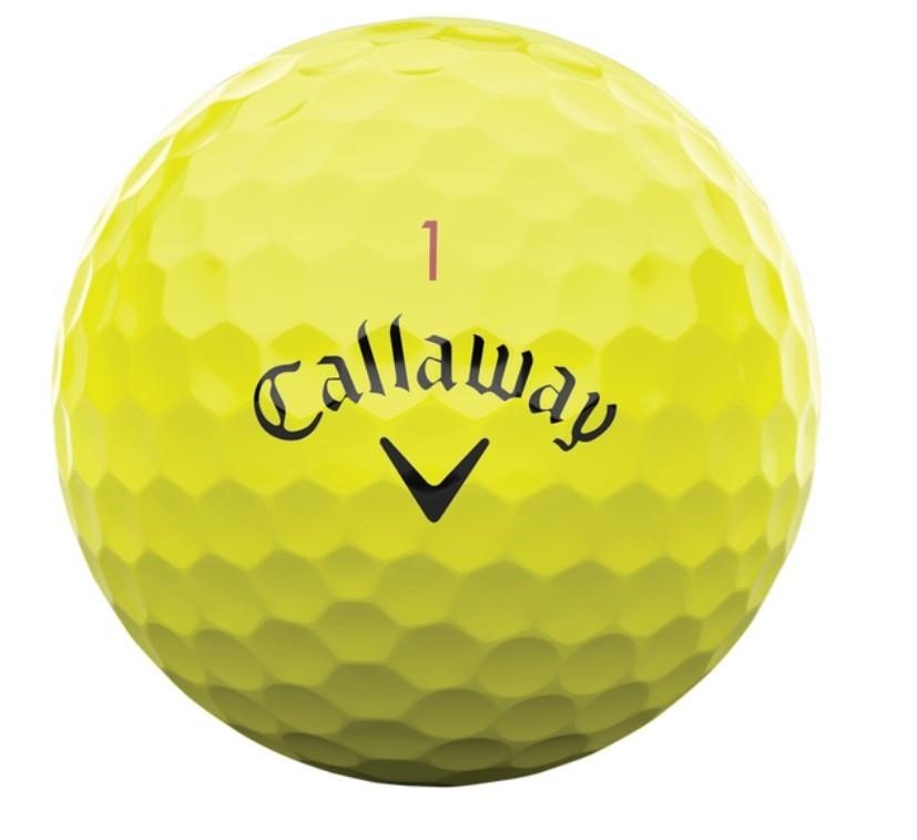 Callaway Chrome Tour 24 golf balls, yellow