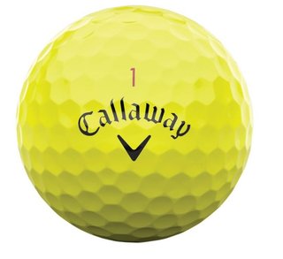 Callaway Chrome Tour 24 golf balls, yellow