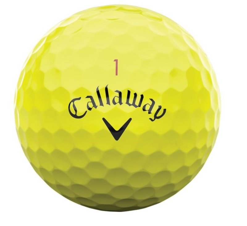 Callaway Chrome Tour 24 golf balls, yellow