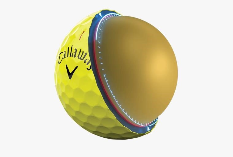 Callaway Chrome Tour 24 golf balls, yellow